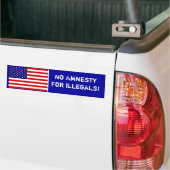 Geen Amnesty Bumpersticker (Op Truck)