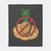 Geen ananas op mijn Pizza Fleece Deken (Voorkant)