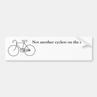 Geen andere cycloest op de weg! bumpersticker