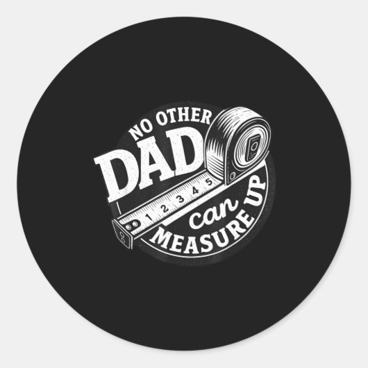 Geen andere papa kan tippen mannen grappige Vaderd Ronde Sticker (Voorkant)