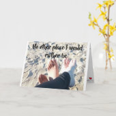 "GEEN ANDERE PLEK WAAR IK LIEVER ZOU ZIJN" ** ONS  KAART (Gele Bloem)