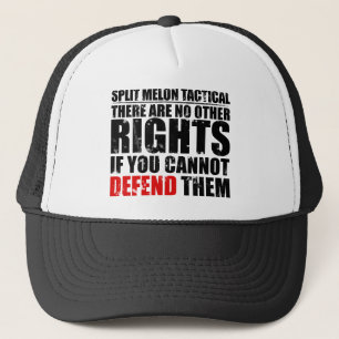 Geen andere rechten als je ze niet kunt verdedigen trucker pet