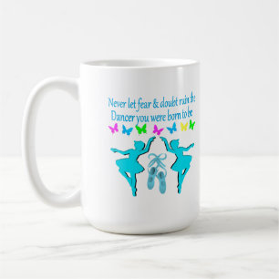 GEEN ANGST ALLEEN MAAR GELOOF BALLERINA KOFFIEMOK