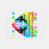 GEEN ANGST ALLEEN MAAR GELOOF DANSERES DROMEN FLEECE DEKEN (Voorkant (Horizontaal))