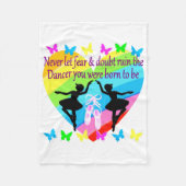 GEEN ANGST ALLEEN MAAR GELOOF DANSERES DROMEN FLEECE DEKEN (Voorkant)