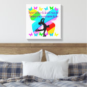 GEEN ANGST ALLEEN MAAR GELOOF FIGUUR SCHAATSEN VLI CANVAS AFDRUK (Insitu (Slaapkamer))