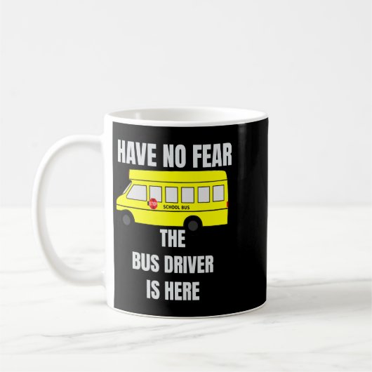 Geen angst dat de busbestuurder hier is koffiemok (Links)