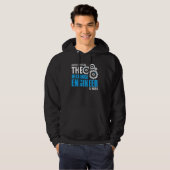 Geen angst dat de machinist hier is hoodie (Voorkant volledig)