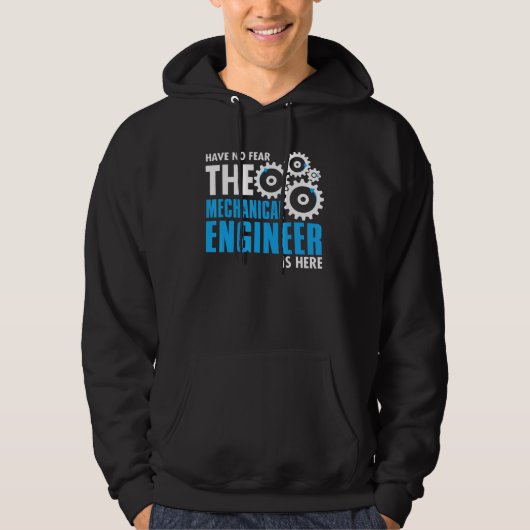Geen angst dat de machinist hier is hoodie (Voorkant)