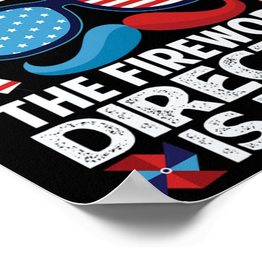 Geen angst dat de vuurwerkdirecteur hier is - 4 ju poster (Hoek)