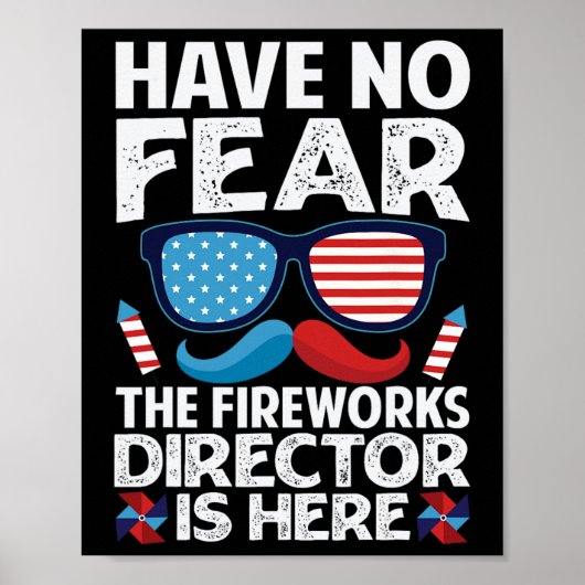 Geen angst dat de vuurwerkdirecteur hier is - 4 ju poster (Voorkant)