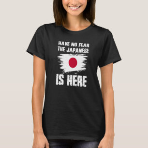Geen angst dat Japanners hier de Japanse vlaggepri T-shirt