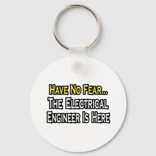 Geen angst, de elektrische ingenieur is hier sleutelhanger (Voorkant)