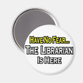 Geen angst, de librarian is er magneet (Voorkant / Achterkant)
