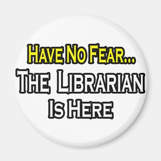 Geen angst, de librarian is er magneet (Voorkant)