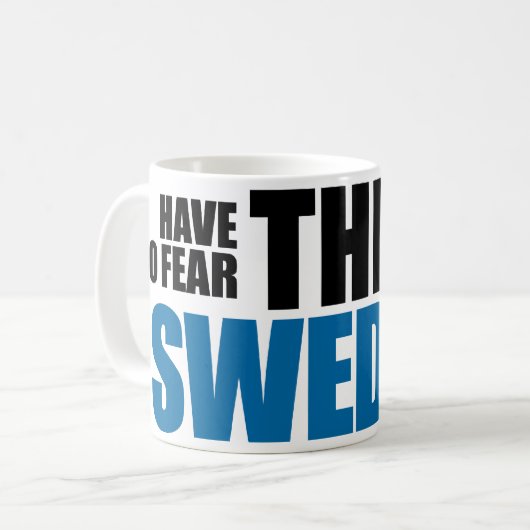 Geen angst, de Zweed is hier Mok (Voorkant links)