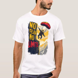 Geen angst, geen grenzen - BASE Jumping Cliff Leap T-shirt