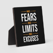 Geen angst, geen limieten, geen excuus fotoplaat (Voorkant)