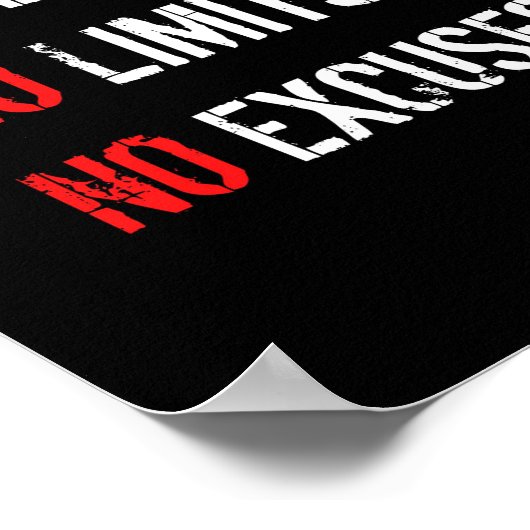 Geen angst. Geen limieten. Geen uitzonderingen. Poster (Hoek)