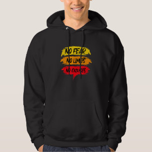 Geen angst geen limieten voor uitwijkbewerkingen M Hoodie