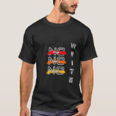 Geen Angst, Gewoon Schrijven T-shirt (Voorkant)