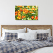 Geen angst in liefde bijbel vers Christelijk bloem Canvas Afdruk (Insitu (Slaapkamer))