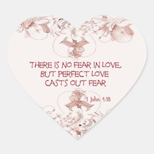 Geen angst in liefde Stickers