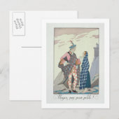 Geen angst, kleine. 1922 (pochoirdruk) briefkaart (Voorkant / Achterkant)