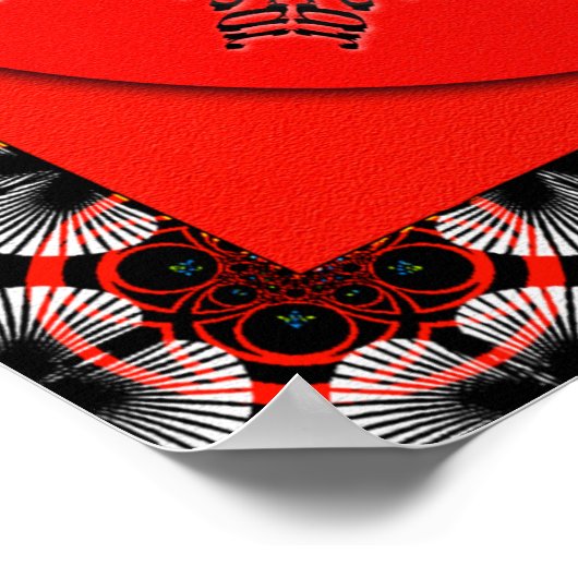 Geen angst MandalaGram Poster (Hoek)