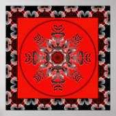 Geen angst MandalaGram Poster (Voorkant)