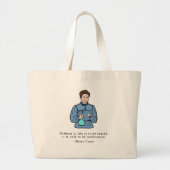 Geen angst. Marie Curie Grote Tote Bag (Voorkant)