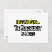 Geen angst...meteoroloog is hier briefkaart (Voorkant / Achterkant)