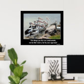 Geen angst - Motivatie Poster (Thuiskantoor)