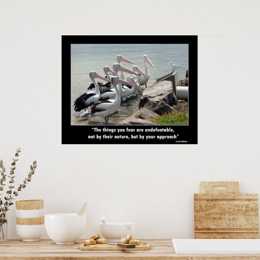 Geen angst - Motivatie Poster (Keuken)