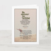 Geen angst nodig! Filippenzen 4:5&6 Kaart (Voorkant)