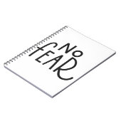 geen angst notitieboek (Linkerzijde)