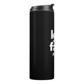 Geen angst om je tegen te houden thermosbeker (Gedraaid links)