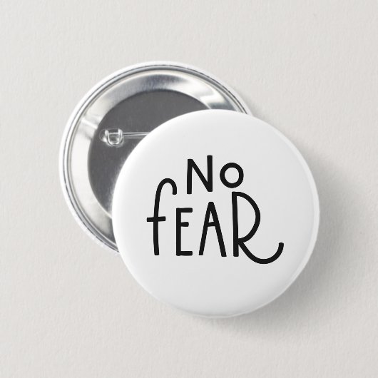 geen angst ronde button 5,7 cm (Voorkant /achterkant)