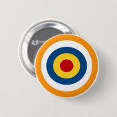 Geen angst ronde button 5,7 cm (Voorkant /achterkant)