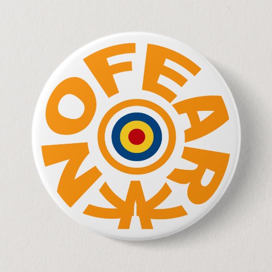 Geen angst ronde button 7,6 cm (Voorkant)