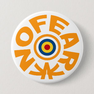 Geen angst ronde button 7,6 cm