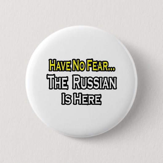 Geen angst...Russisch is hier Ronde Button 5,7 Cm (Voorkant)