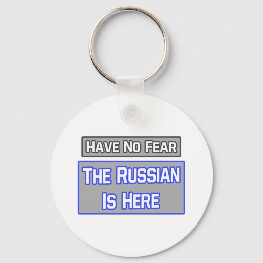 Geen angst ... Russisch is hier Sleutelhanger (Voorkant)