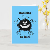 Geen angst skydiving kaart (Gele Bloem)