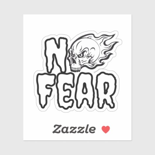 Geen angst sticker (Vel)