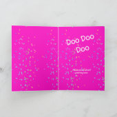 Geen Angst UNICORN in Mondkapje Meisjes Verjaardag Kaart (Binnen)