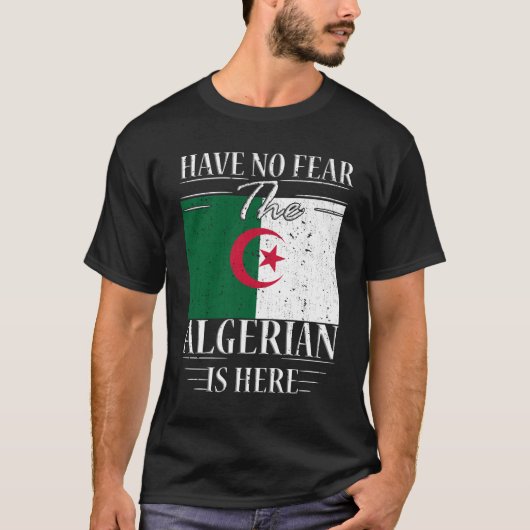 Geen angst voor Algerije. T-shirt (Voorkant)