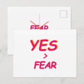 Geen angst voor blanco Kaart (Voorkant / Achterkant)