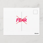 Geen angst voor blanco Kaart (Achterkant)