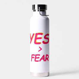 Geen angst voor een fles water